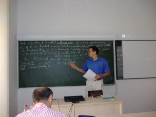 Árpád Fekete's talk